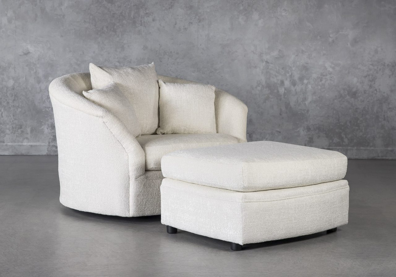 Willow Chair Angle with ottoman
