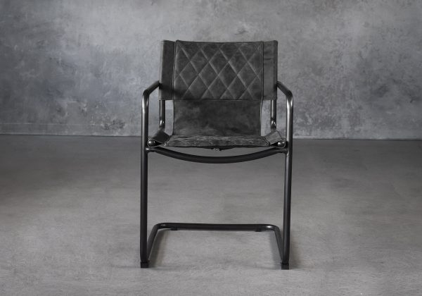 Barry Dining Chair in Ebony, Front