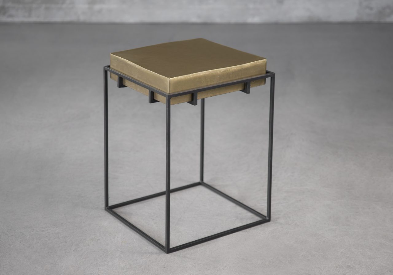 Crate End Table, Top, Angle