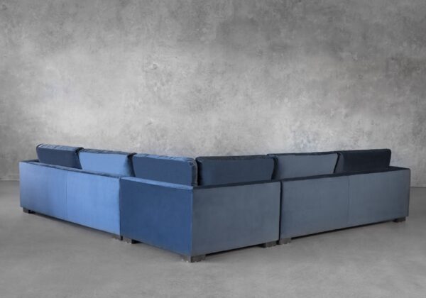 Lucca Sectional Teal, Back