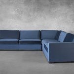 Lucca Sectional Teal, Front