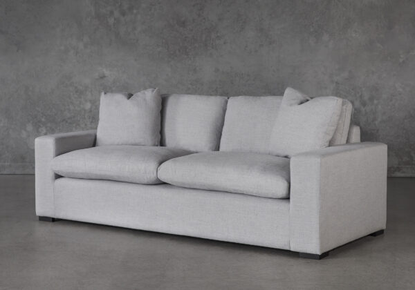 Vermont Loveseat in Grey Fabric, Angle Vermont Loveseat in Grey Fabric, Angle