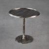 Bark End Table in Silver (Small), Angle
