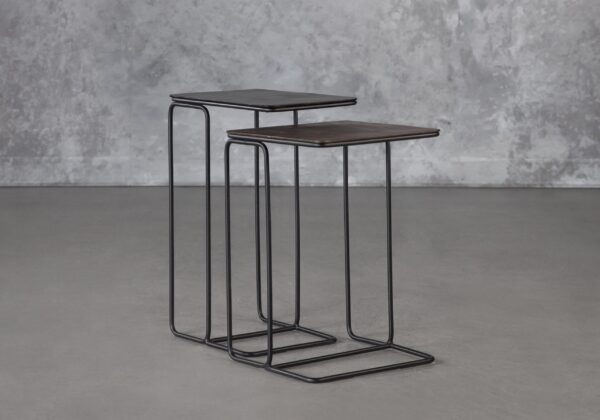 Reed End Table Front Angle scaled