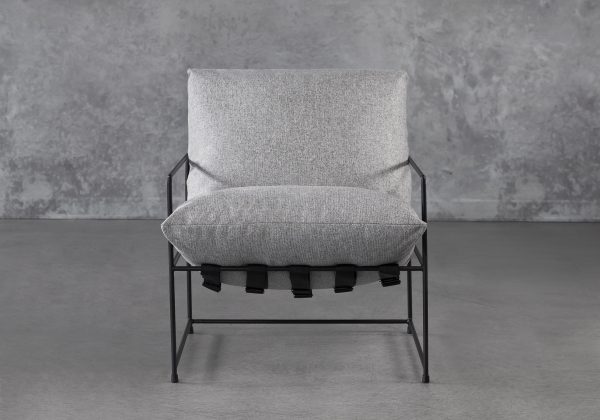 Trento Chair in Grey, Front