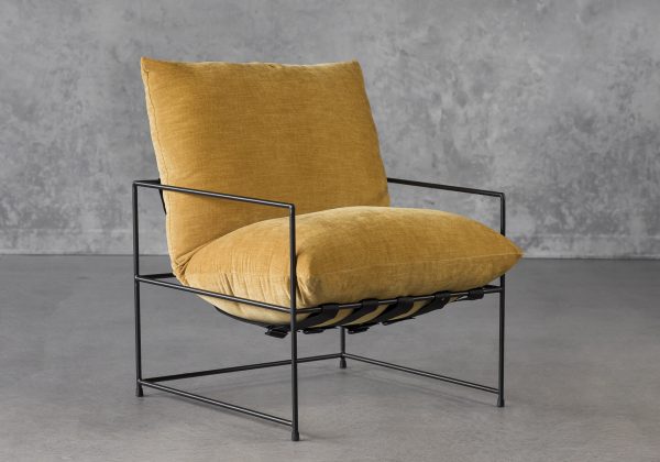 Trento Chair in Ochre, Angle Trento Chair in Ochre, Angle