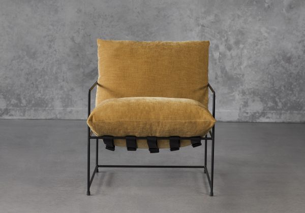 Trento Chair in Ochre, Front