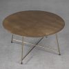 Wave Coffee Table in Brass, Angle, Top
