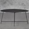Wave Coffee Table in Bronze, Angle