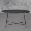 Wave Coffee Table in Bronze, Front