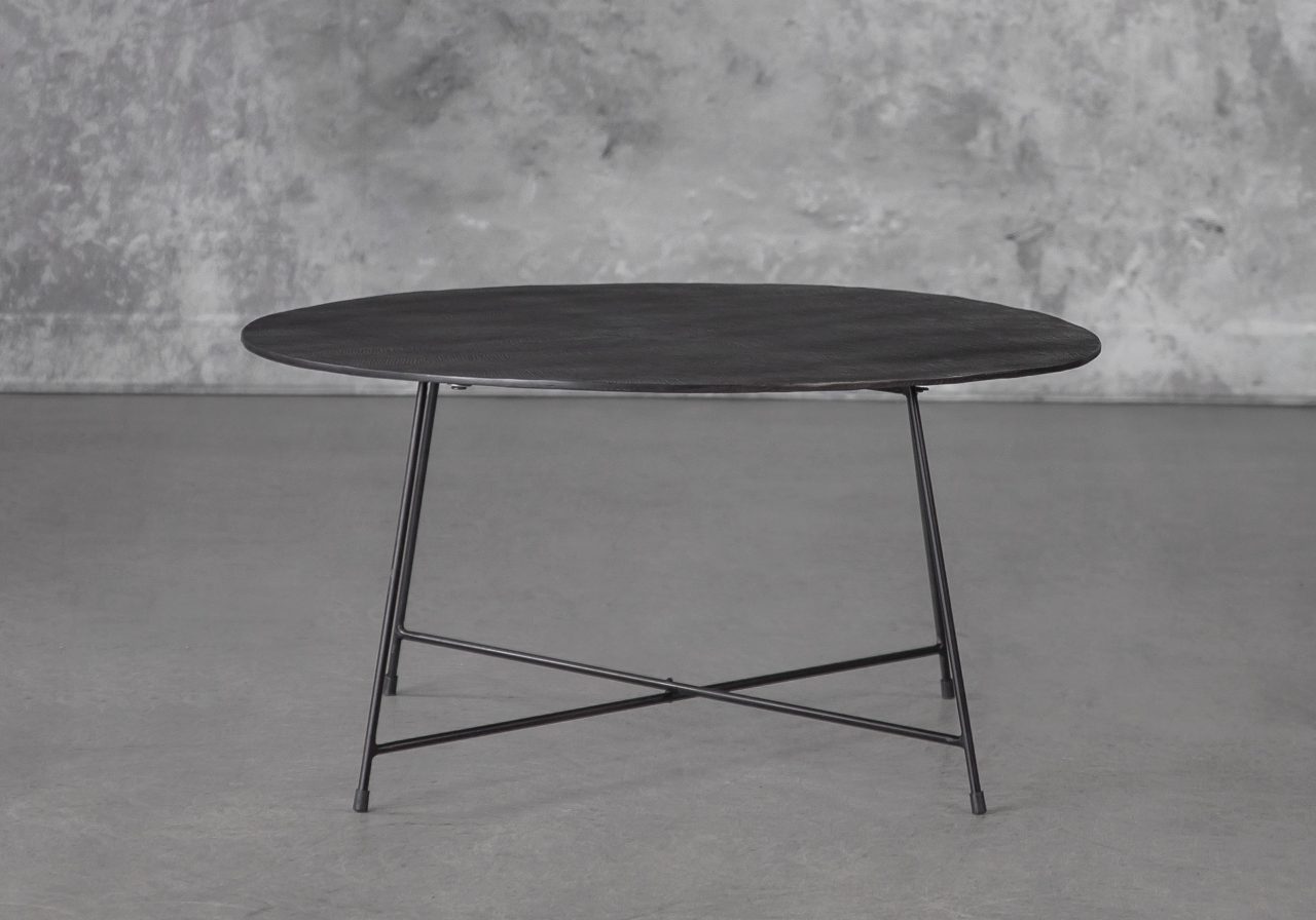 Wave Coffee Table in Bronze, Front
