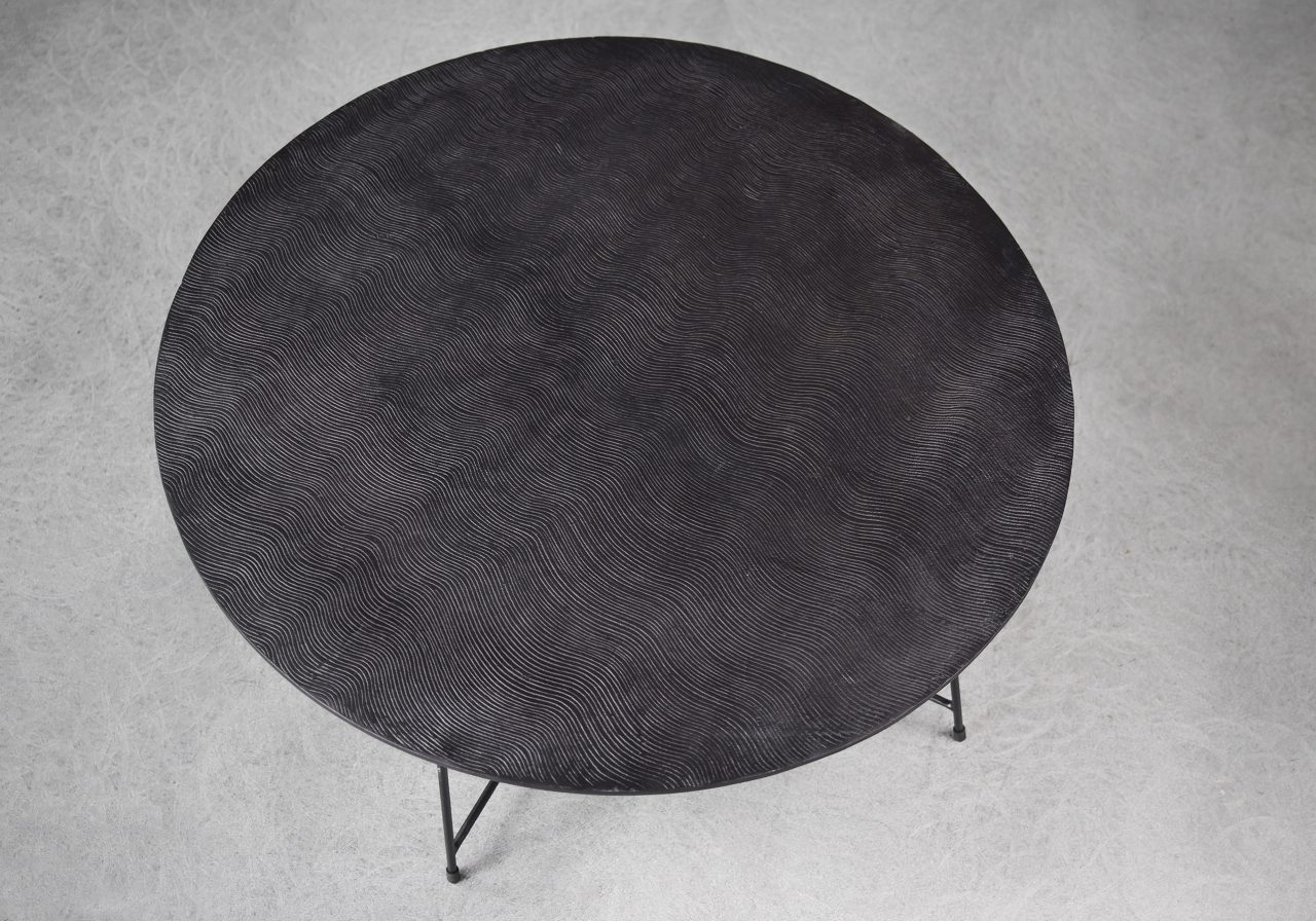 Wave Coffee Table in Bronze, Top