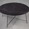 Wave Coffee Table in Bronze, Top, Angle