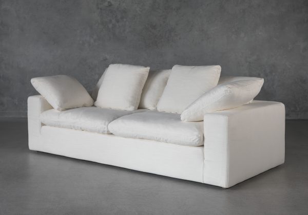 Austin Small Sofa in Alex White, Angle