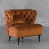 Becky Accent Chair in Copper, Angle