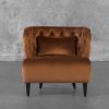 Becky Accent Chair in Copper, Front