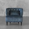 Becky Accent Chair in Teal, Front