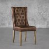 Kate Dining Chair in Brown, Angle