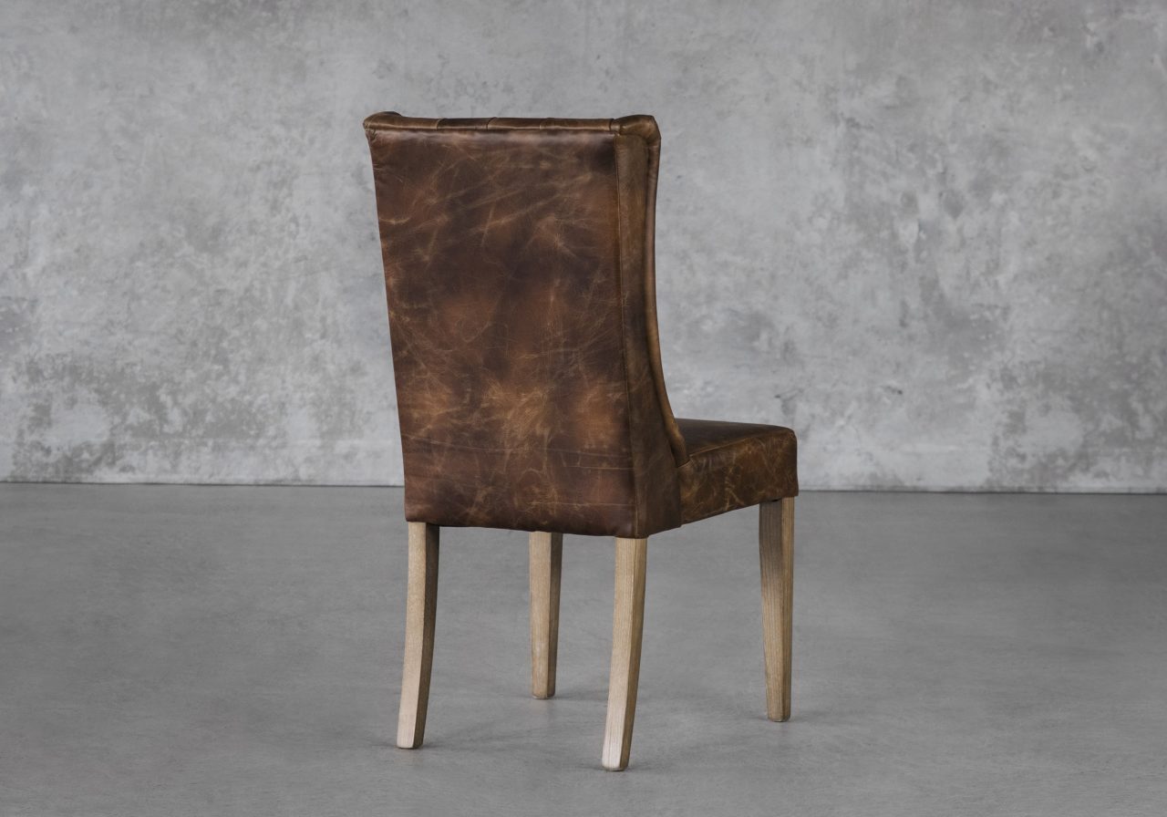 Kate Dining Chair in Brown, Back