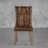 Kate Dining Chair in Brown, Front