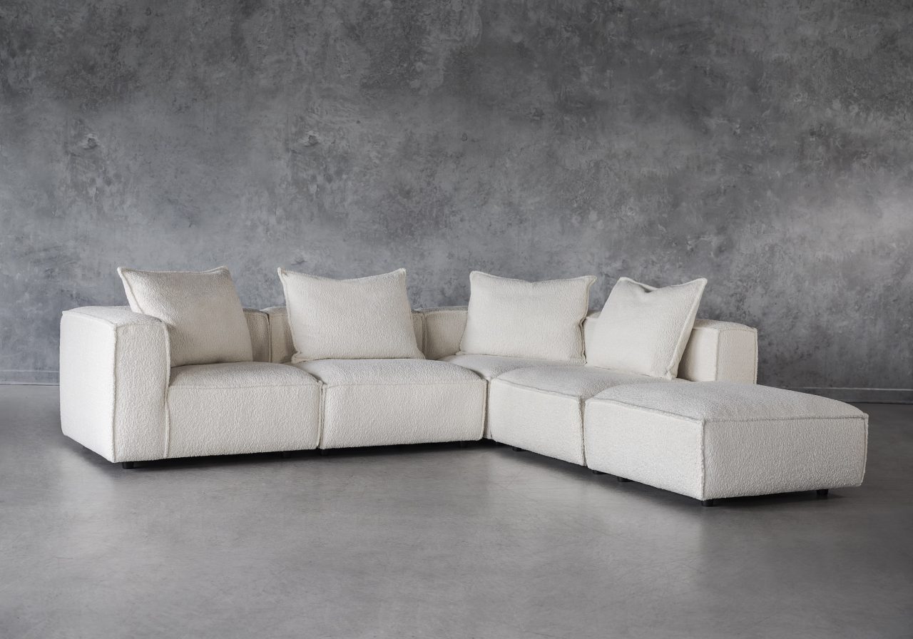 Shauna Sectional in Natural, Angle