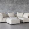 Shauna Sectional in Natural, Ottoman, Angle