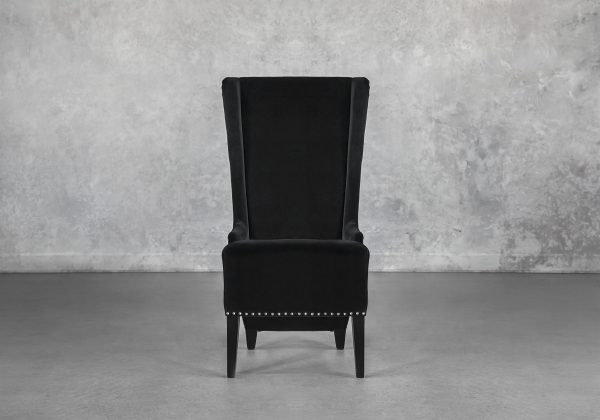 Monaco Armchair in Black, Front