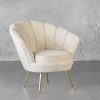Shell Chair in Beige, Angle