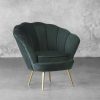 Shell Chair in Green, Angle
