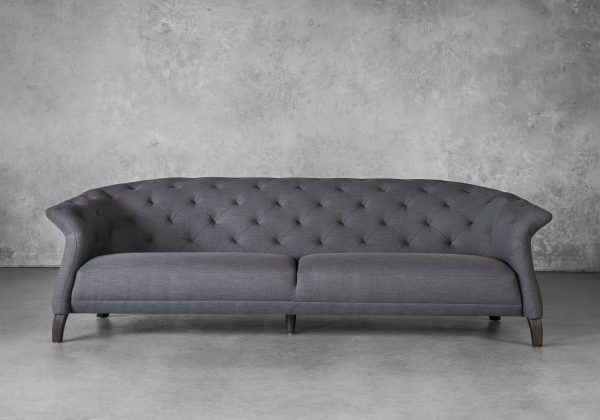 Ava Sofa in Grey, Front