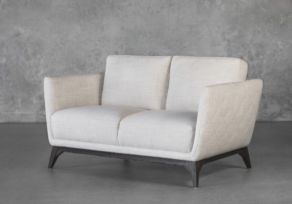 Leo Loveseat, Stucco, Fabric, Angle