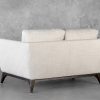 Leo Loveseat, Stucco, Fabric, Back