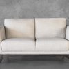 Leo Loveseat, Stucco, Fabric, Front