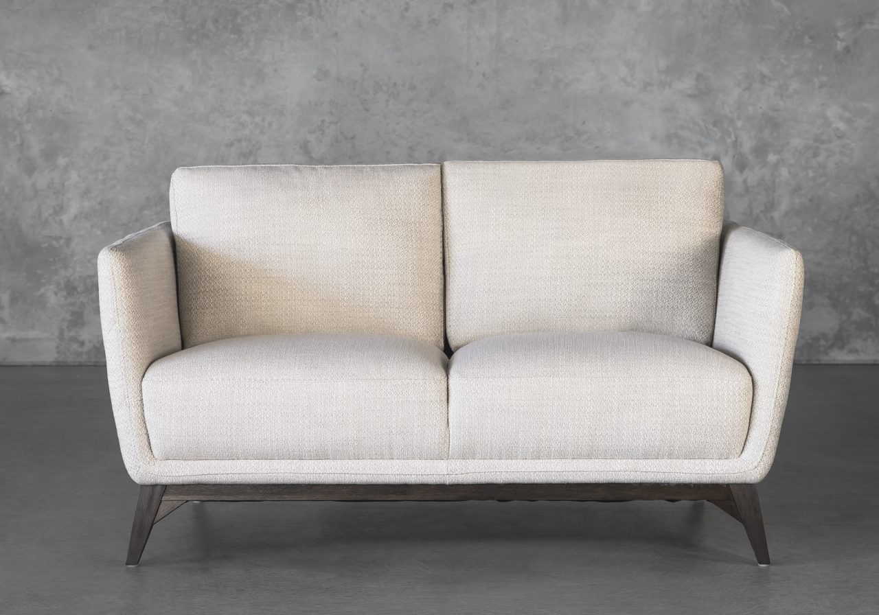 Leo Loveseat, Stucco, Fabric, Front