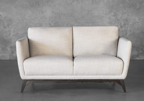 Leo Loveseat, Stucco, Fabric, Front