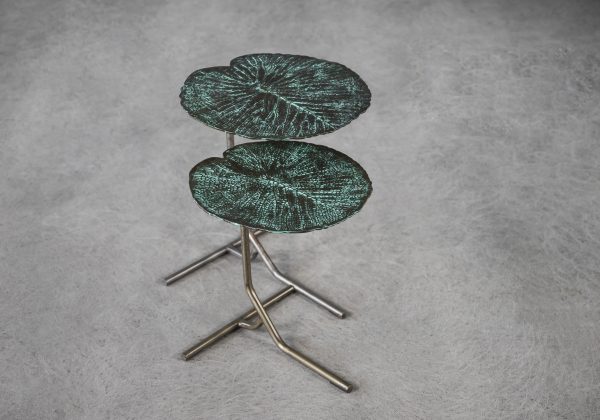 Leaf End Table, Top, Angle