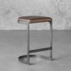 Agra Counter Stool, Brown, Angle