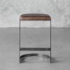 Agra Counter Stool, Brown, Front