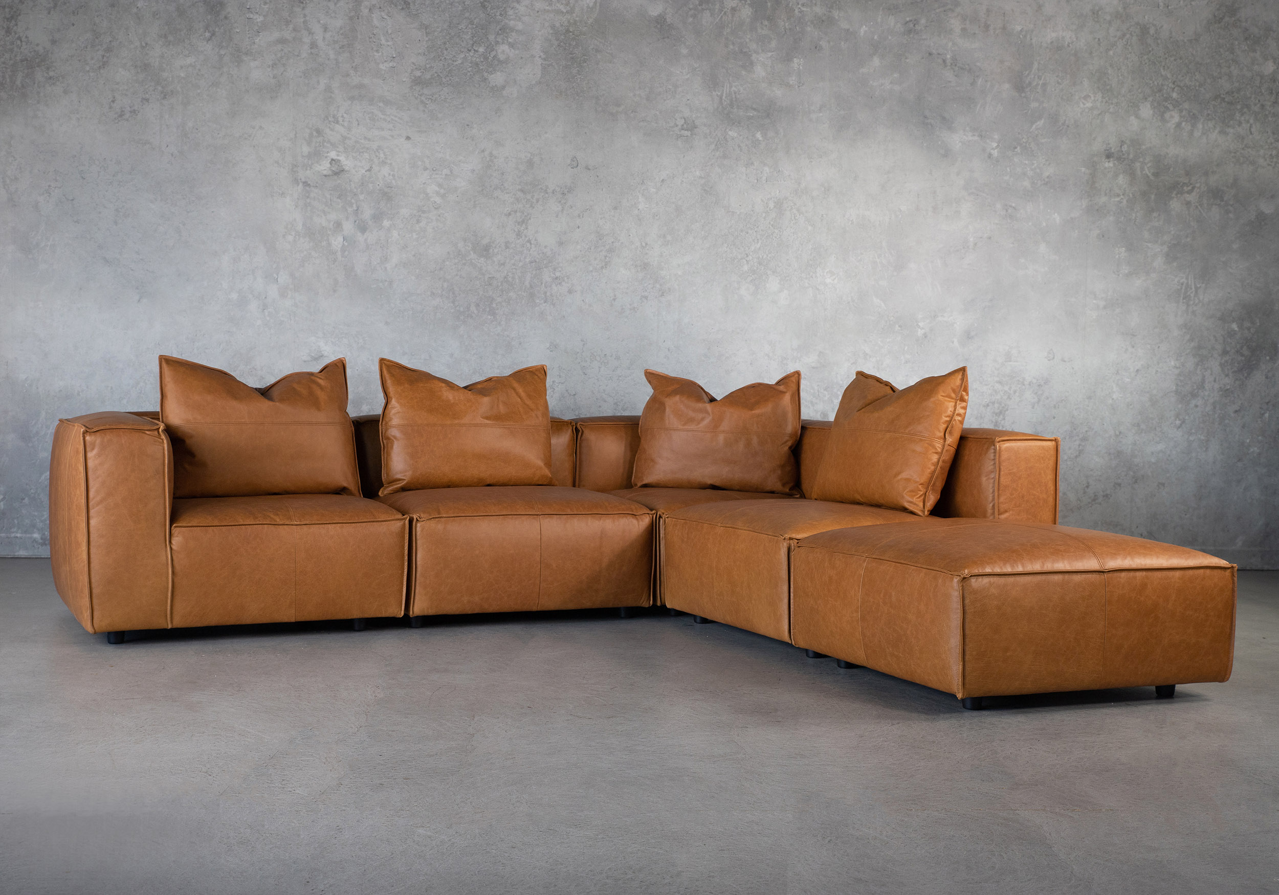 Shauna Sectional Camel Angle