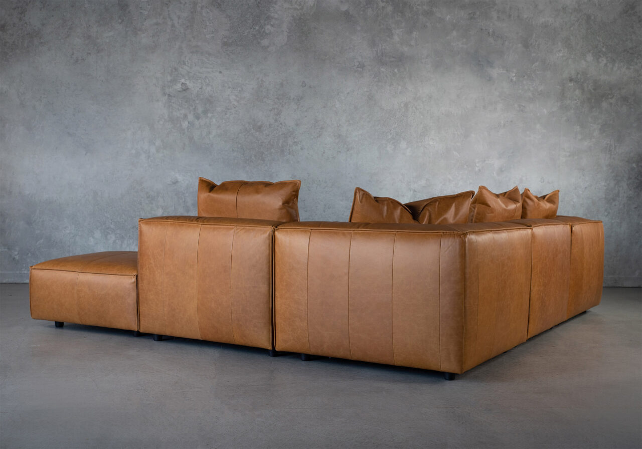 Shauna Sectional Camel, Back