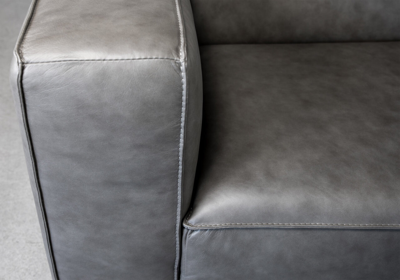 Weston Sofa in Vintage Grey, Close Up
