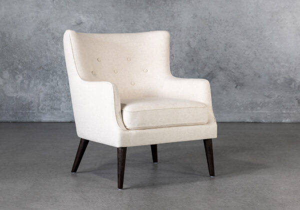 Marley Dining Chair, Linen, Angle