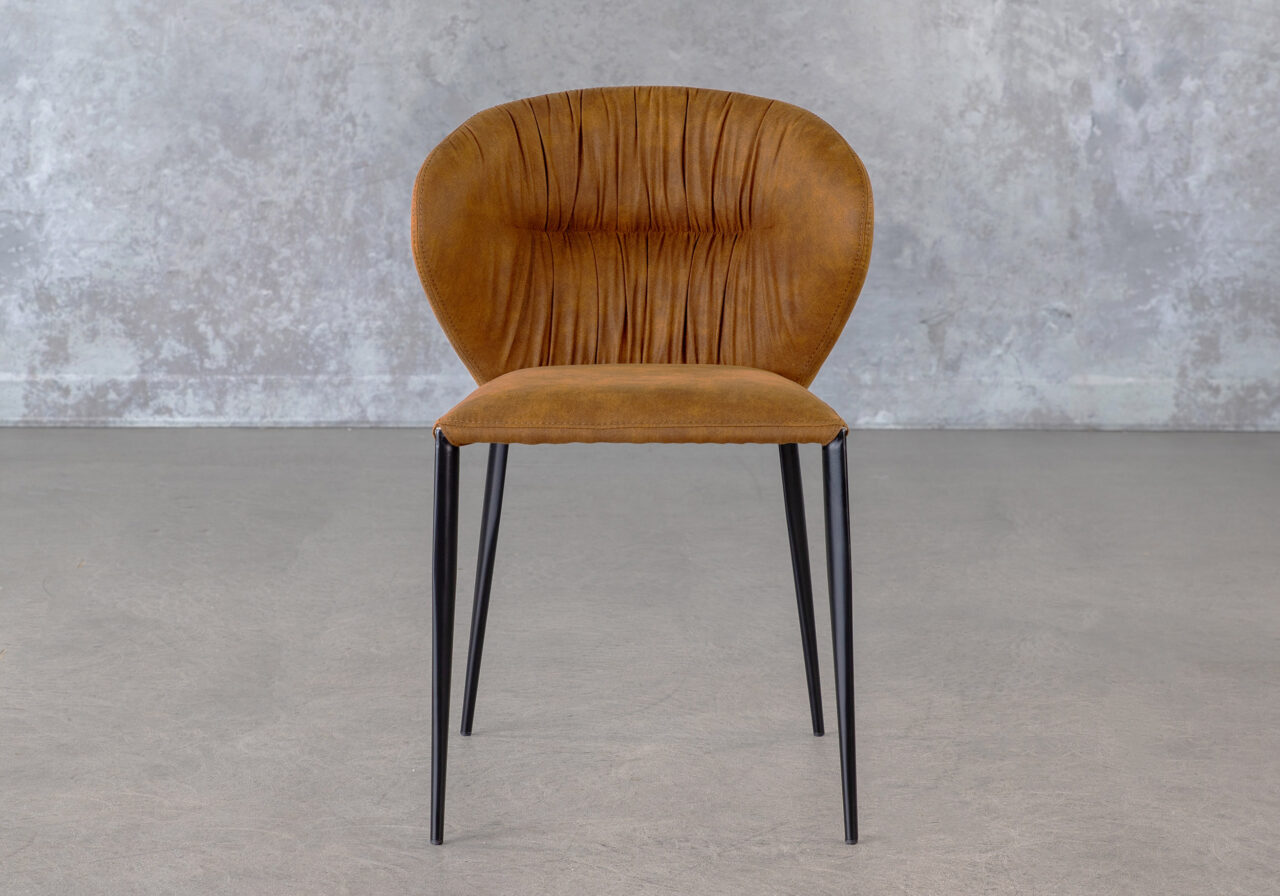 Jazz Dining Chair, Caramel, Front