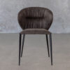 Jazz Dining Chair, Charcoal, Front