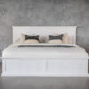 Lewis Bed, White, Front