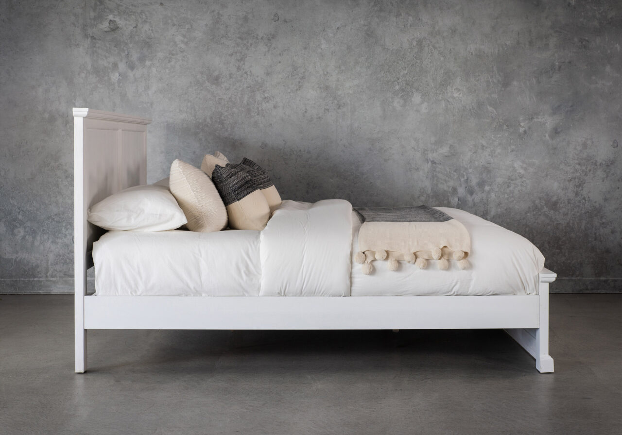 Lewis Bed, White, Side