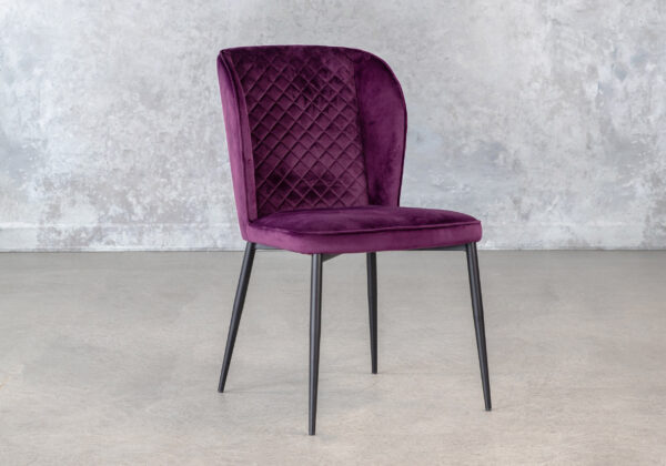 Liberty Dining Chair, Purple, Angle