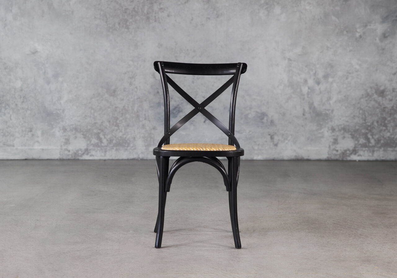 Avenue Dining Chair in Black, Front