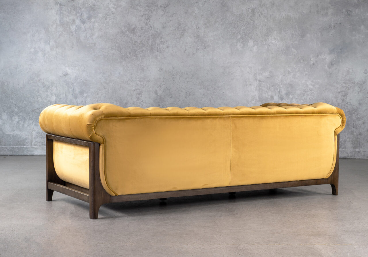 Danika Sofa in Mustard, Back