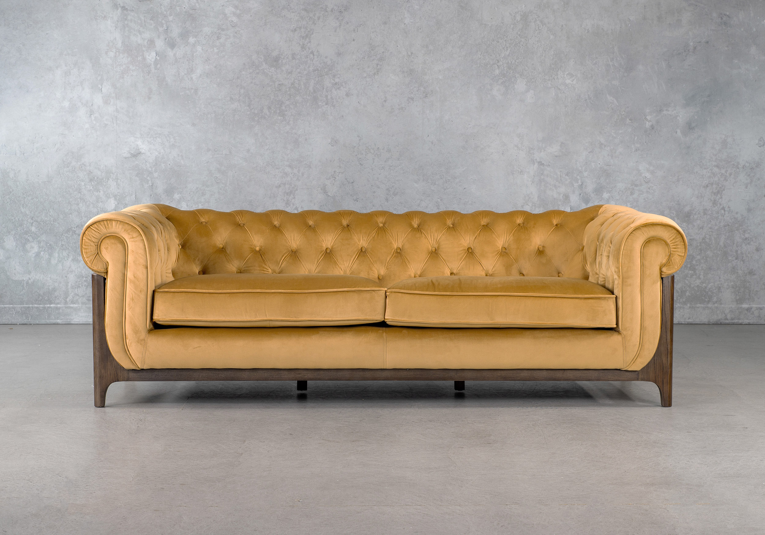 Danika Sofa Mustard Front